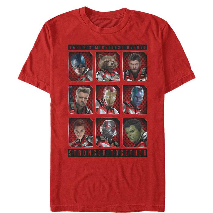 fifth sun Men's Marvel Avengers: Endgame Stronger Together Bingo T-Shirt