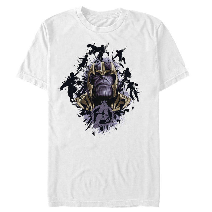 fifth sun Men's Marvel Avengers: Endgame Thanos Inkblot Crown T-Shirt