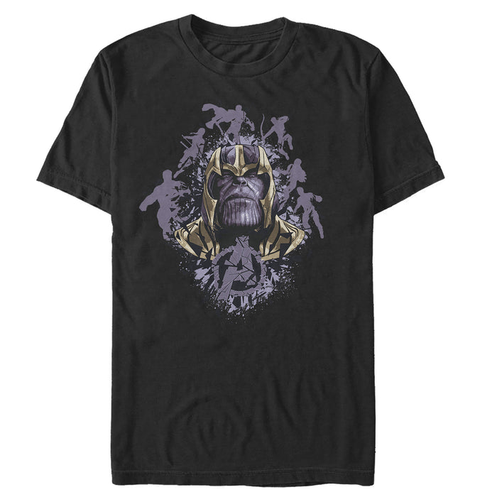 fifth sun Men's Marvel Avengers: Endgame Thanos Inkblot Frame T-Shirt