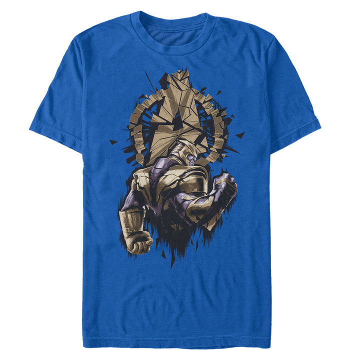 fifth sun Men's Marvel Avengers: Endgame Thanos Shatter T-Shirt