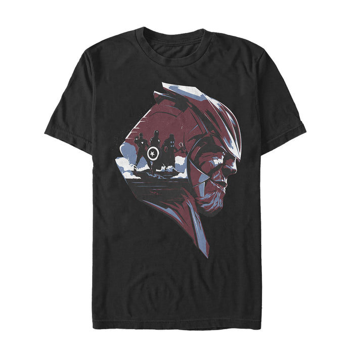 fifth sun Men's Marvel Avengers: Endgame Thanos Silhouette T-Shirt