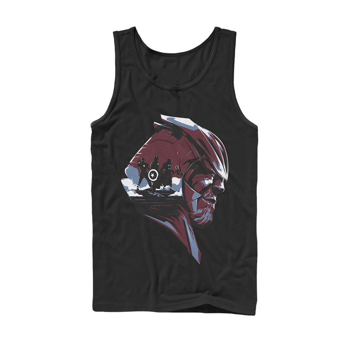 fifth sun Men's Marvel Avengers: Endgame Thanos Silhouette Tank Top