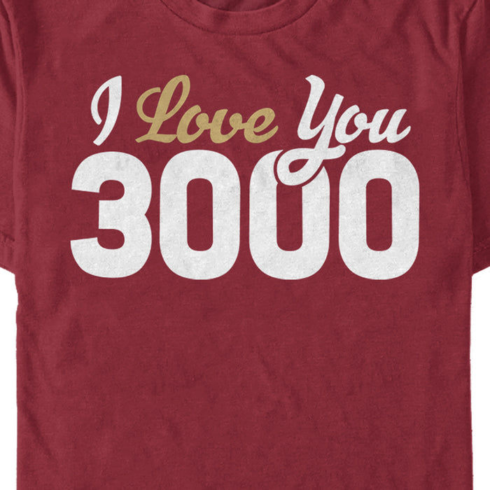 Fifth Sun Men's Marvel Avengers: Endgame Valentine's Day Iron Man I Love You 3000 T-Shirt