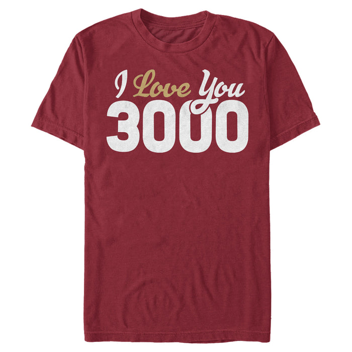 fifth sun Men's Marvel Avengers: Endgame Valentine's Day Iron Man I Love You 3000 T-Shirt