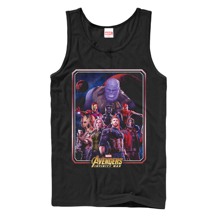 fifth sun Men's Marvel Avengers: Infinity War Character Frame Tank Top