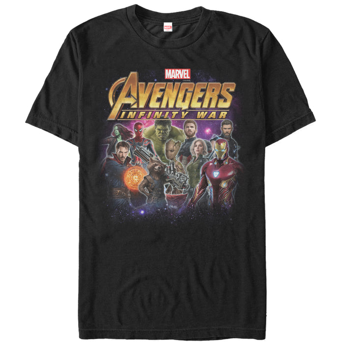 fifth sun Men's Marvel Avengers: Infinity War Character Shot T-Shirt