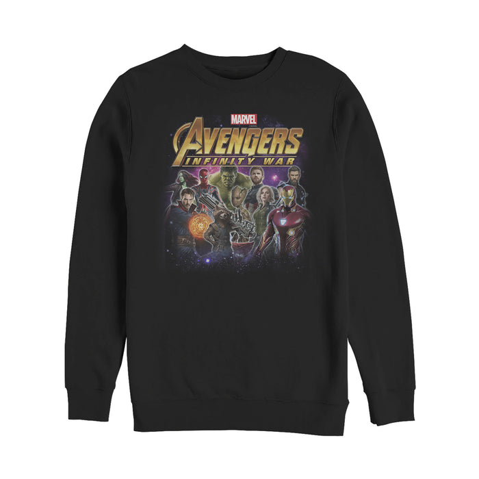 fifth sun Men's Marvel Avengers: Infinity War Character Shot Sweatshirt