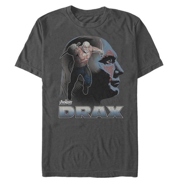 fifth sun Men's Marvel Avengers: Infinity War Drax Portrait T-Shirt
