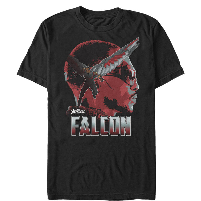 fifth sun Men's Marvel Avengers: Infinity War Falcon Portrait T-Shirt