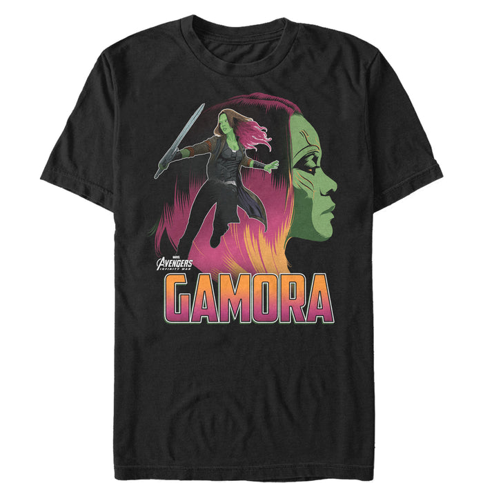 fifth sun Men's Marvel Avengers: Infinity War Gamora Portrait T-Shirt