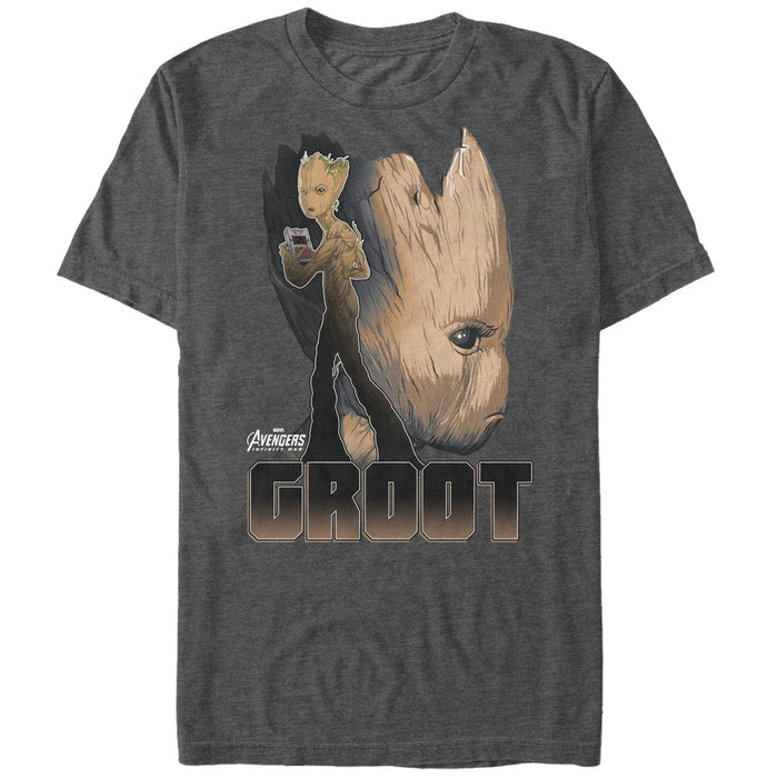 fifth sun Men's Marvel Avengers: Infinity War Groot Profile T-Shirt