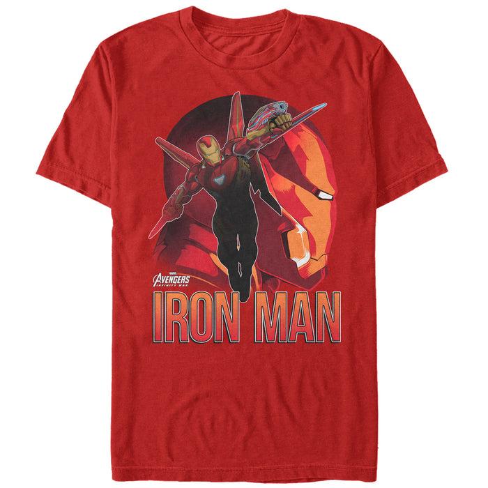 fifth sun Men's Marvel Avengers: Infinity War Iron Man View T-Shirt