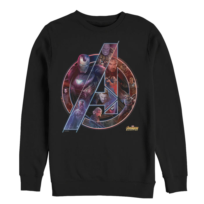 fifth sun Men's Marvel Avengers: Infinity War Logo Sweatshirt