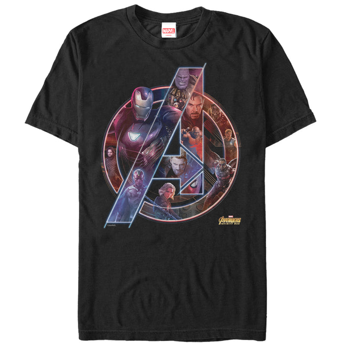 fifth sun Men's Marvel Avengers: Infinity War Logo T-Shirt