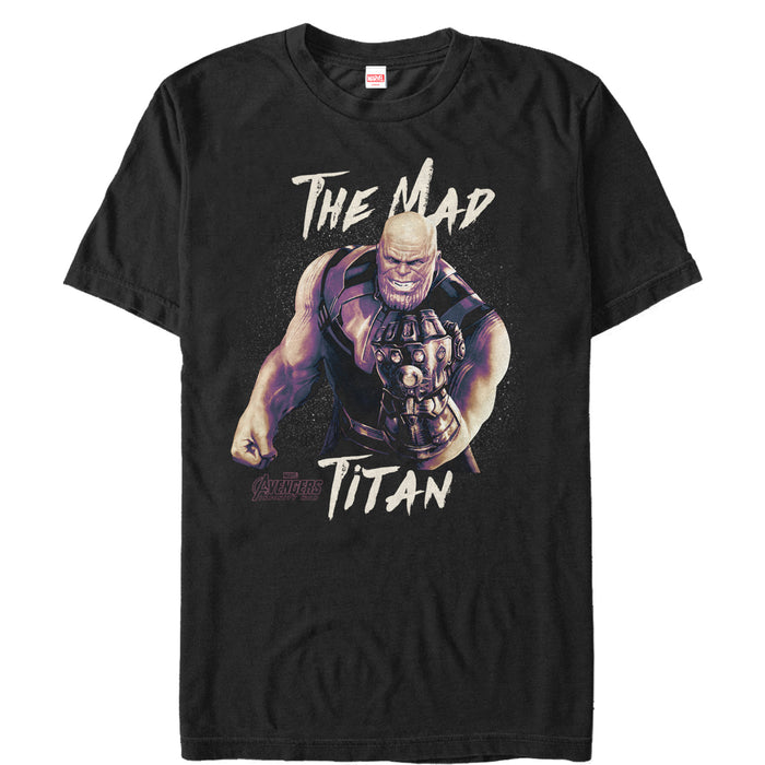 fifth sun Men's Marvel Avengers: Infinity War Mad Titan Grin T-Shirt