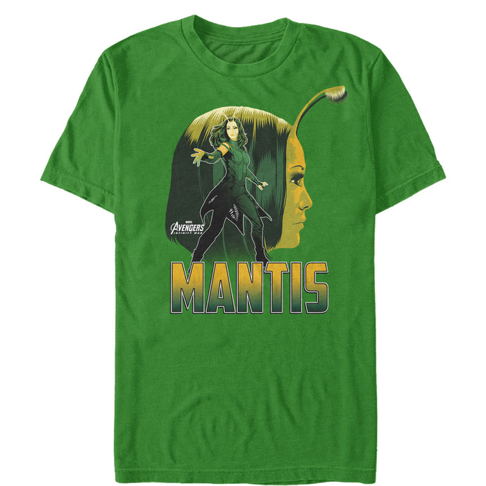 fifth sun Men's Marvel Avengers: Infinity War Mantis Portrait T-Shirt