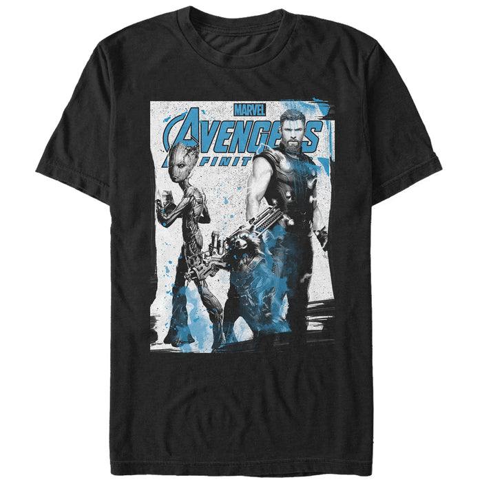 fifth sun Men's Marvel Avengers: Infinity War New Friends T-Shirt