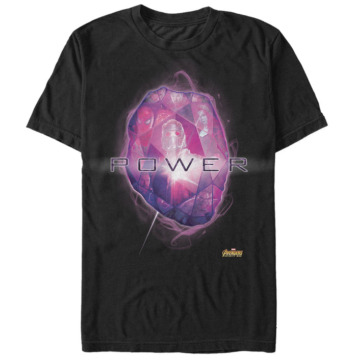 fifth sun Men's Marvel Avengers: Infinity War Power Stone T-Shirt