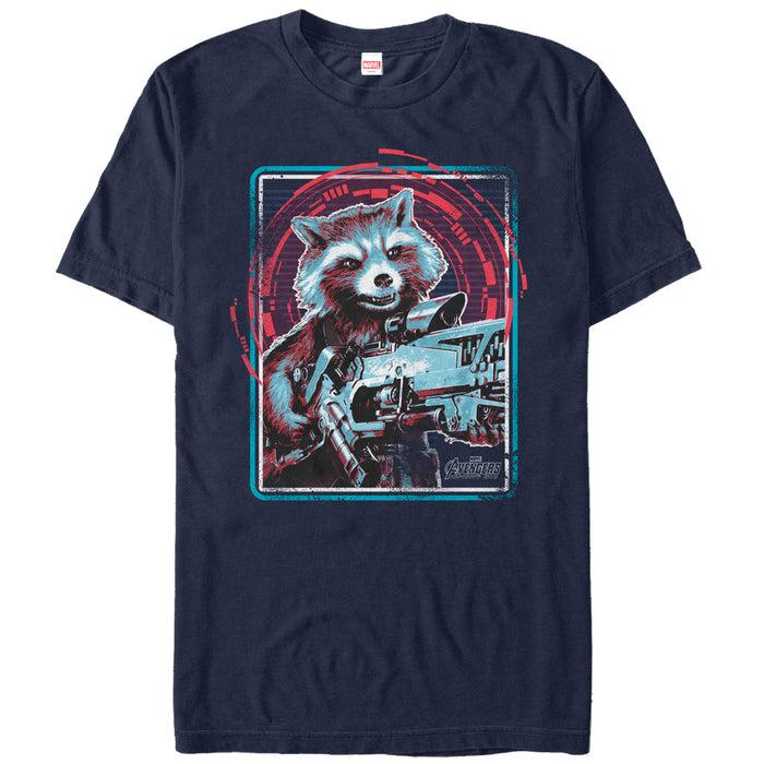 fifth sun Men's Marvel Avengers: Infinity War Rocket Frame T-Shirt