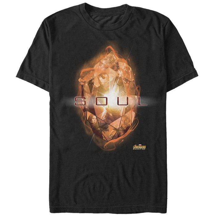 fifth sun Men's Marvel Avengers: Infinity War Soul Stone T-Shirt