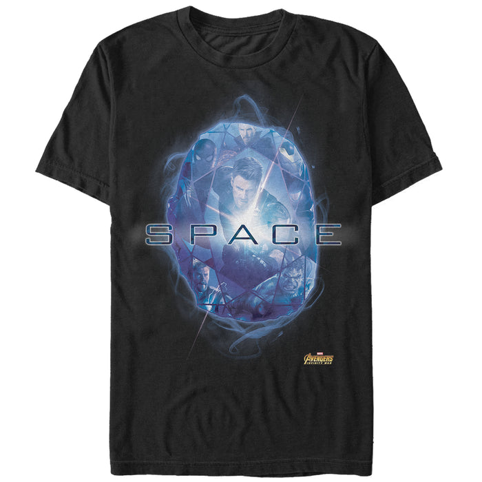 fifth sun Men's Marvel Avengers: Infinity War Space Stone T-Shirt
