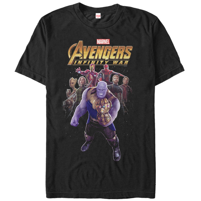 fifth sun Men's Marvel Avengers: Infinity War Thanos Entourage T-Shirt