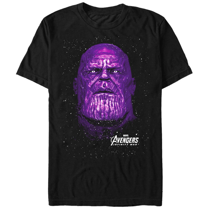 fifth sun Men's Marvel Avengers: Infinity War Thanos Portrait T-Shirt
