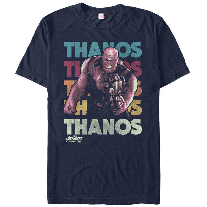 fifth sun Men's Marvel Avengers: Infinity War Thanos Repeat T-Shirt