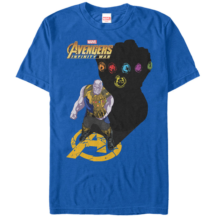 fifth sun Men's Marvel Avengers: Infinity War Thanos Shadow T-Shirt