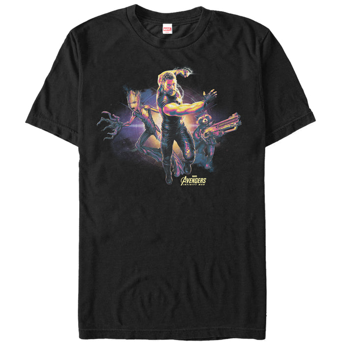 fifth sun Men's Marvel Avengers: Infinity War Thor Trio T-Shirt