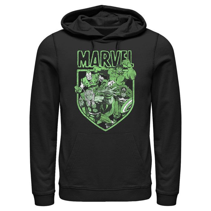 fifth sun Men's Marvel Avengers Shield Pull Over Hoodie