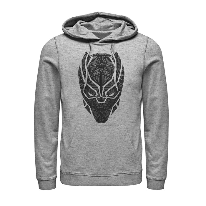 fifth sun Men's Marvel Black Panther Ornate Mask Pull Over Hoodie