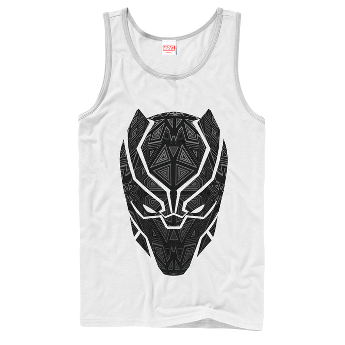 fifth sun Men's Marvel Black Panther Ornate Mask Tank Top