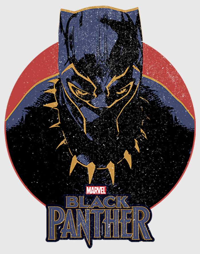 Fifth Sun Men's Marvel Black Panther Retro Baseball Tee
