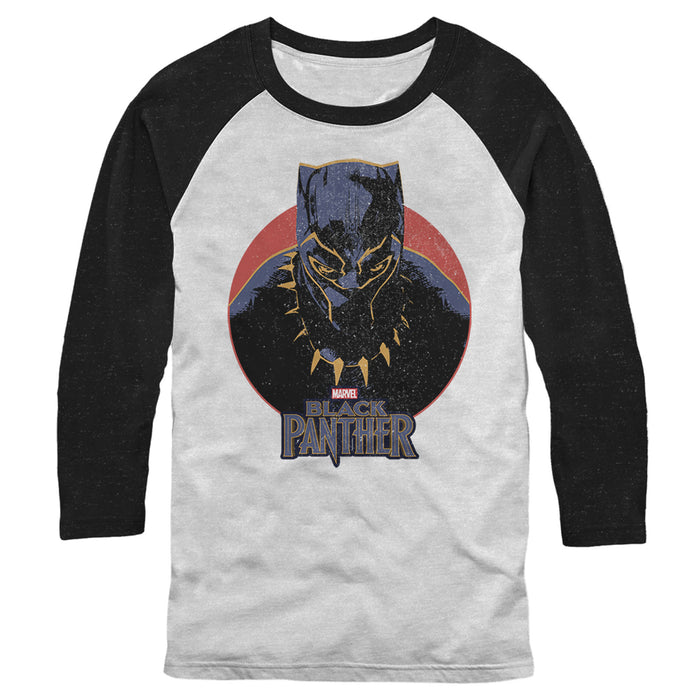 fifth sun Men's Marvel Black Panther Retro Baseball Tee