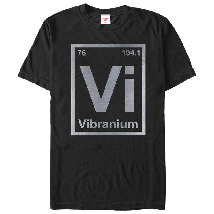 fifth sun Men's Marvel Black Panther Vibranium Element T-Shirt