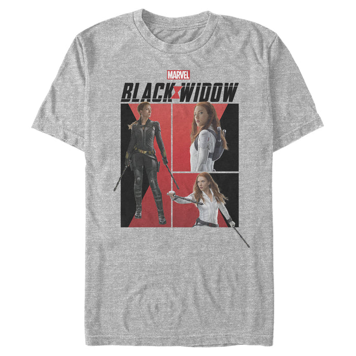 fifth sun Men's Marvel Black Widow Character Shots T-Shirt