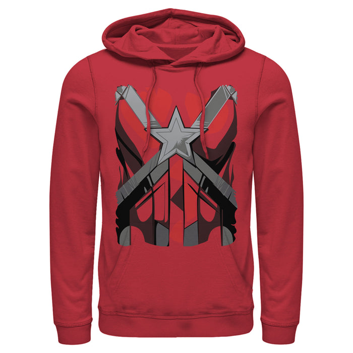 fifth sun Men's Marvel Black Widow Guardian Costume Pull Over Hoodie
