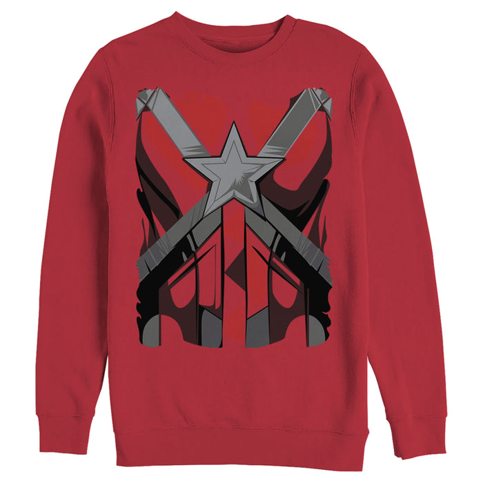 fifth sun Men's Marvel Black Widow Guardian Costume Sweatshirt