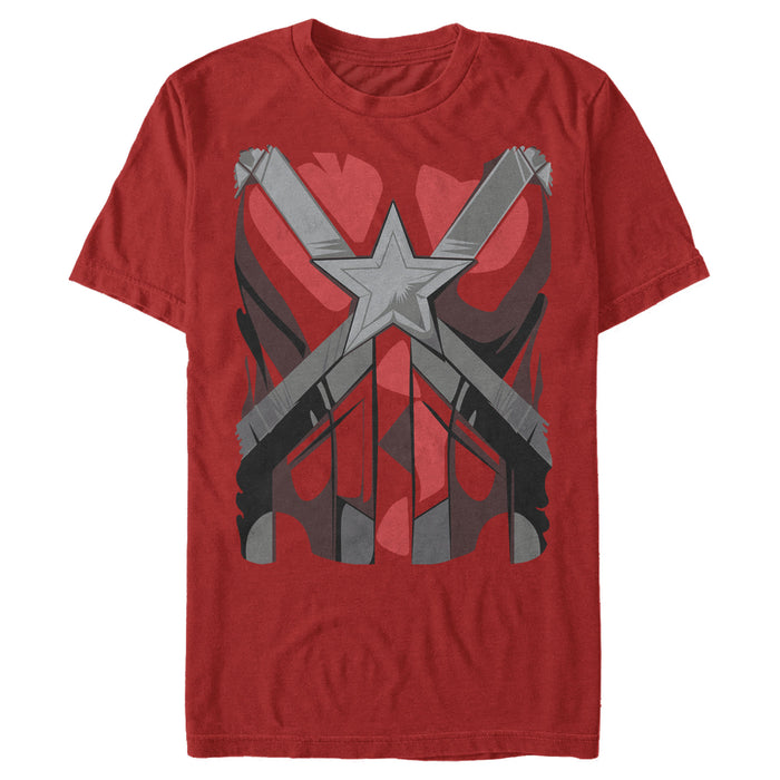 fifth sun Men's Marvel Black Widow Guardian Costume T-Shirt