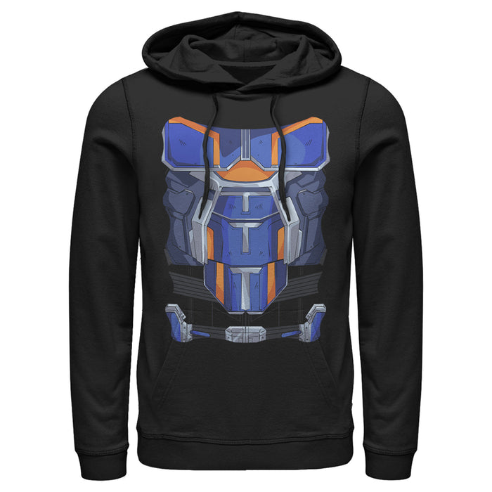 fifth sun Men's Marvel Black Widow Taskmaster Costume Pull Over Hoodie