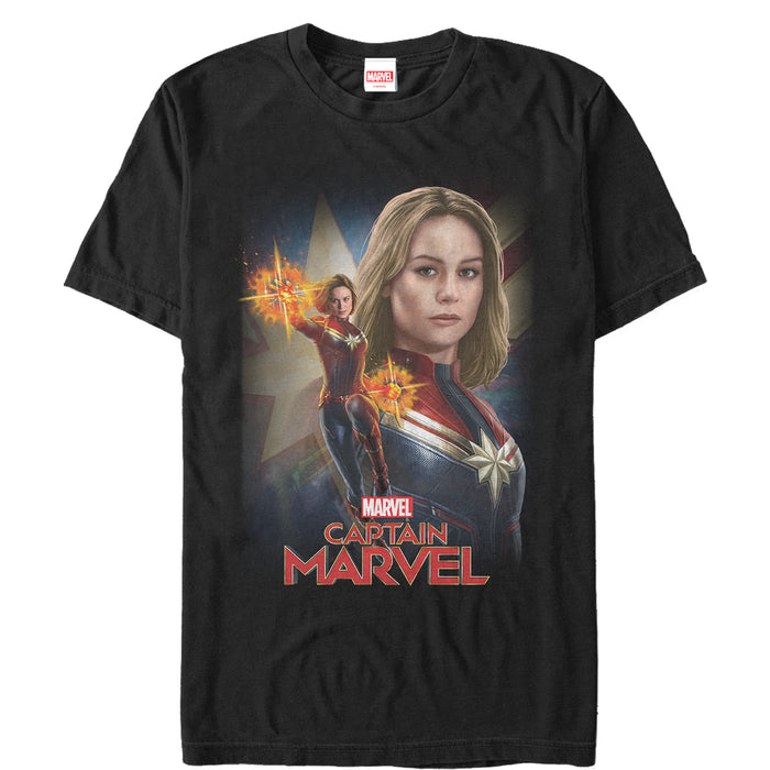 fifth sun Men's Marvel Captain Marvel Hero Portrait T-Shirt