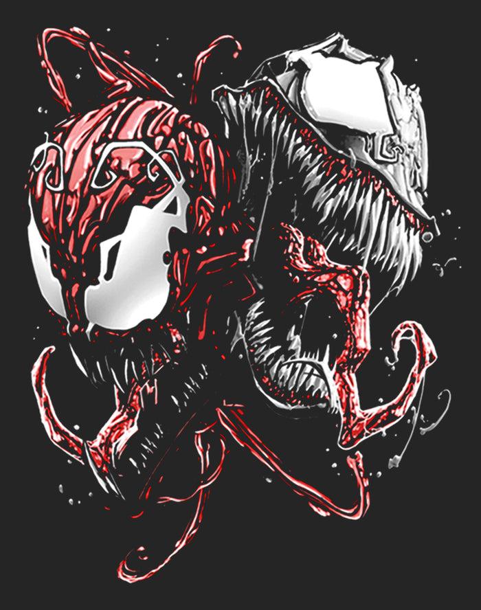 Fifth Sun Men's Marvel Carnage And Venom Pull Over Hoodie
