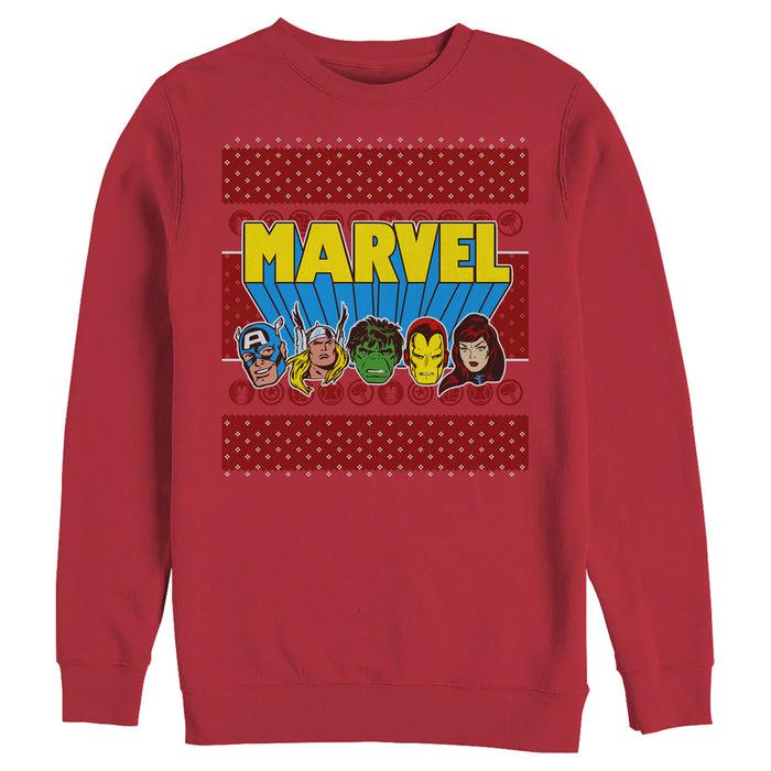 fifth sun Men's Marvel Christmas Classic Avengers Sweatshirt
