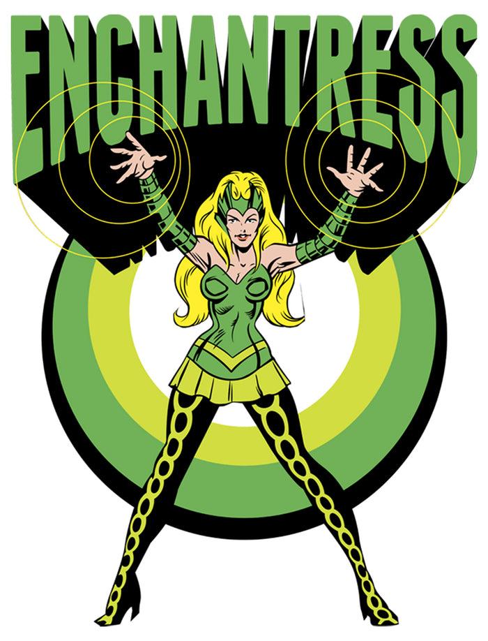 Fifth Sun Men's Marvel Comic Book Amora The Enchantress Baseball Tee