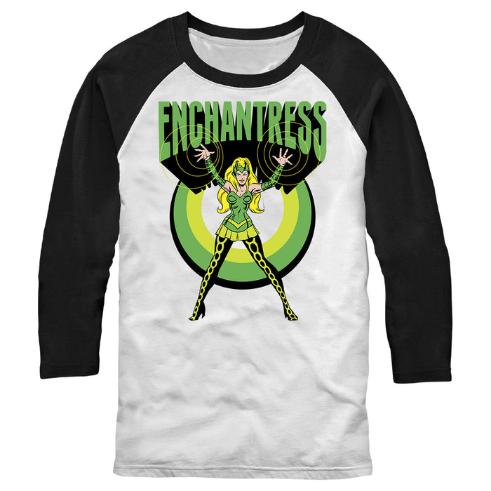 fifth sun Men's Marvel Comic Book Amora the Enchantress Baseball Tee