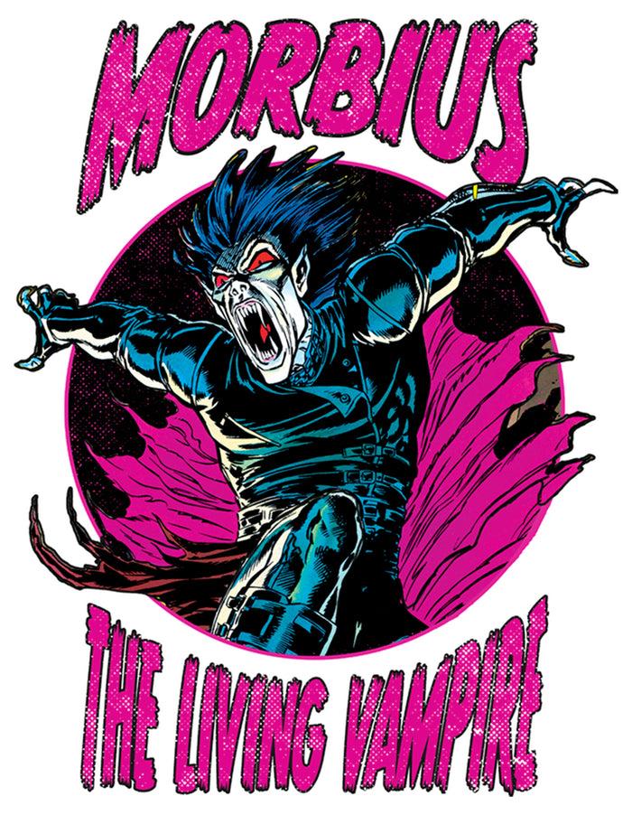 Fifth Sun Men's Marvel Comic Morbius Circle Baseball Tee
