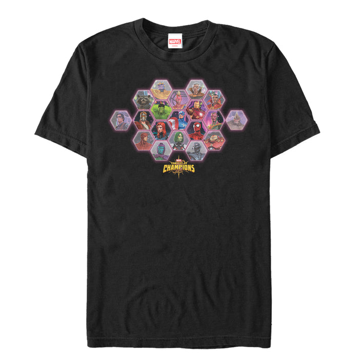 fifth sun Men's Marvel Contest of Champions Honeycomb T-Shirt
