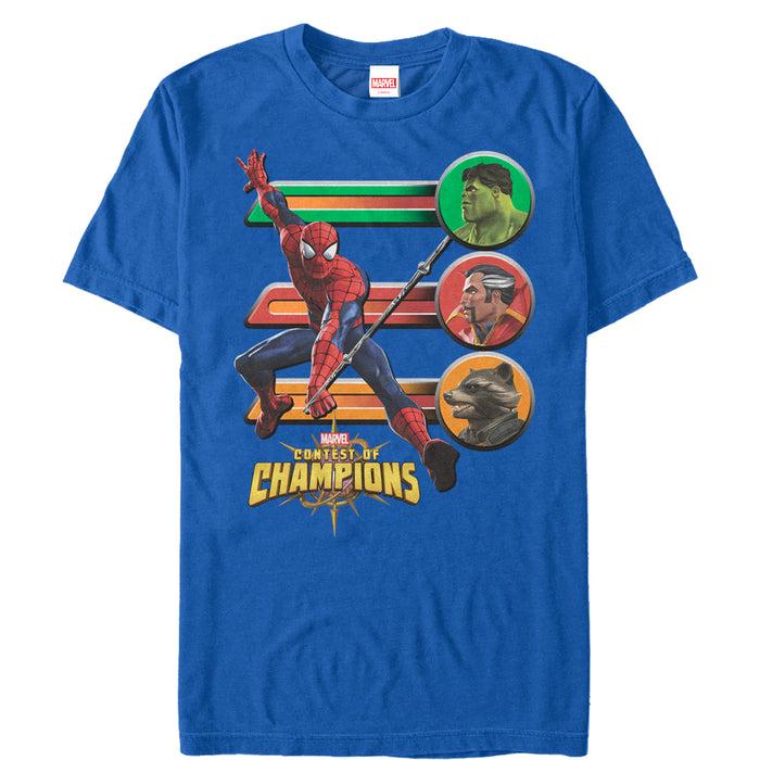 fifth sun Men's Marvel Contest of Champions Spider-Man Battle T-Shirt