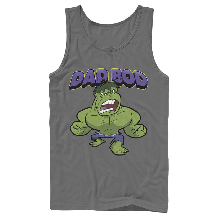 fifth sun Men's Marvel Dad Bod Cartoon Hulk Tank Top